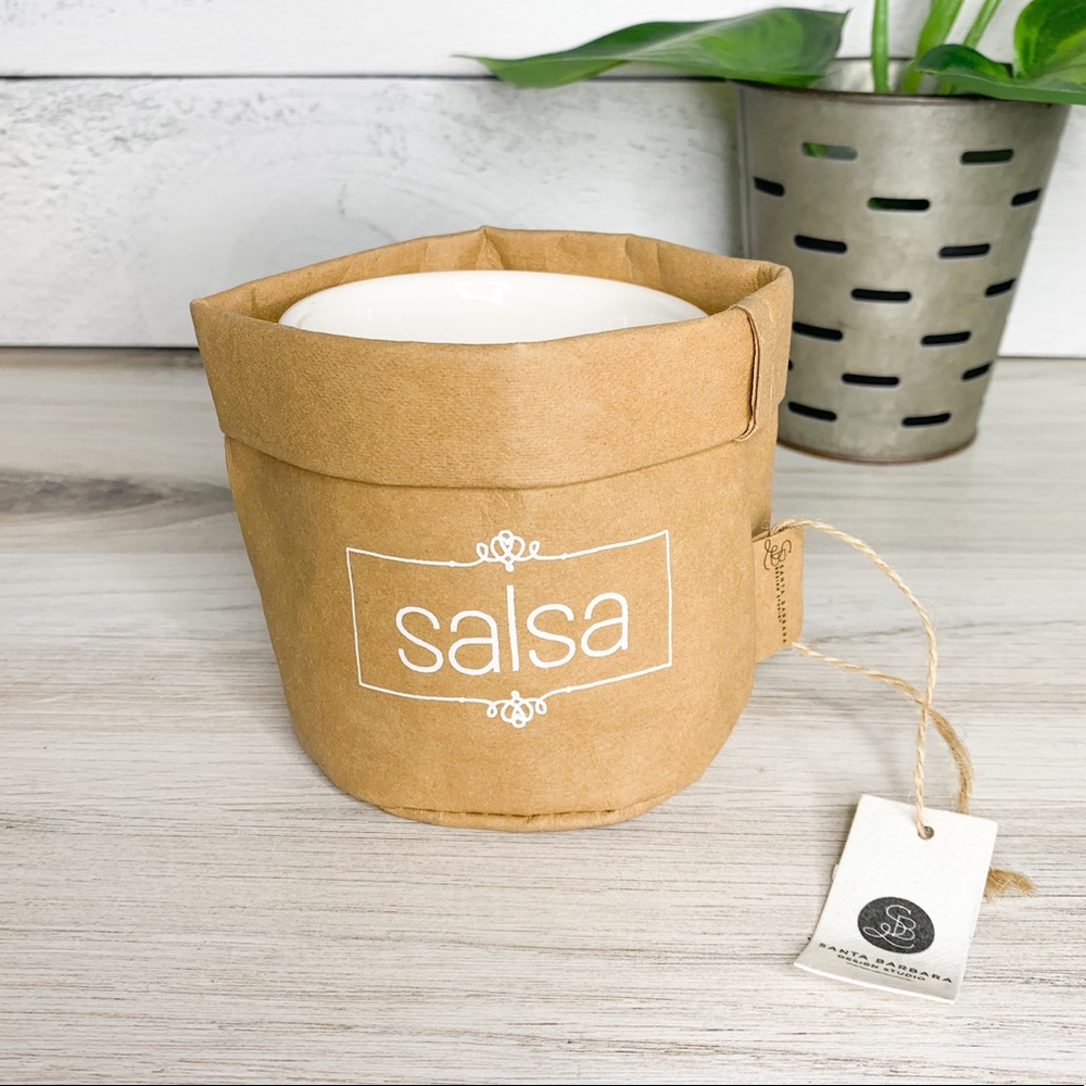 Santa Barbara Salsa Holder & Ceramic Dish Set